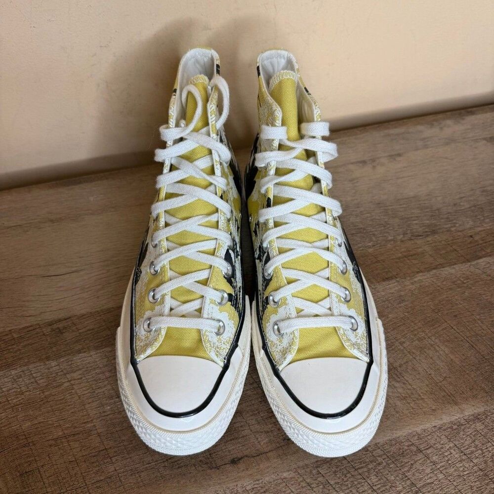 Converse Chuck 70 Hi "Hybrid Floral" Women's size 7.5 Shoes trainers yellow Blac - Picture 6 of 8